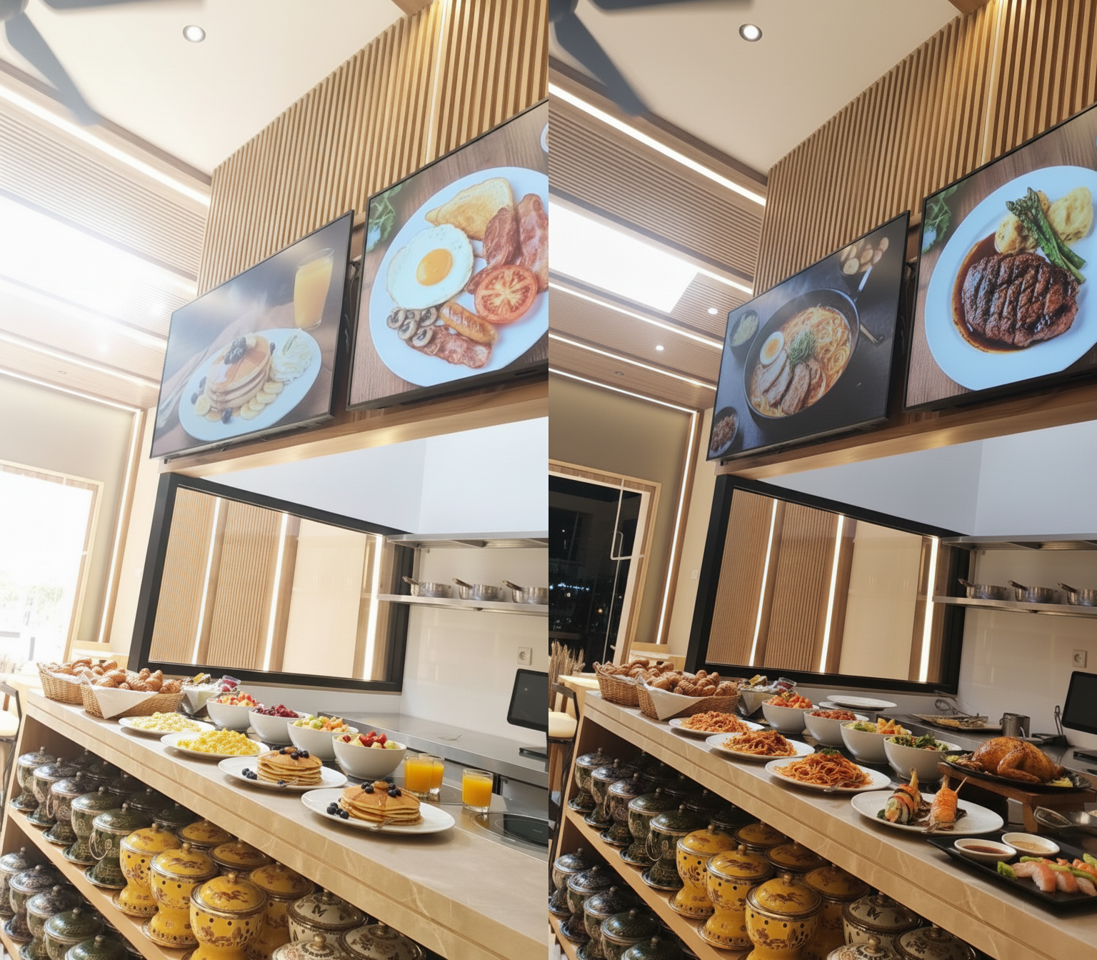 后台内容排程与分组设置界面截图