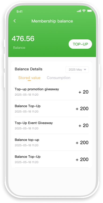 Stored Value Account & Balance Payment