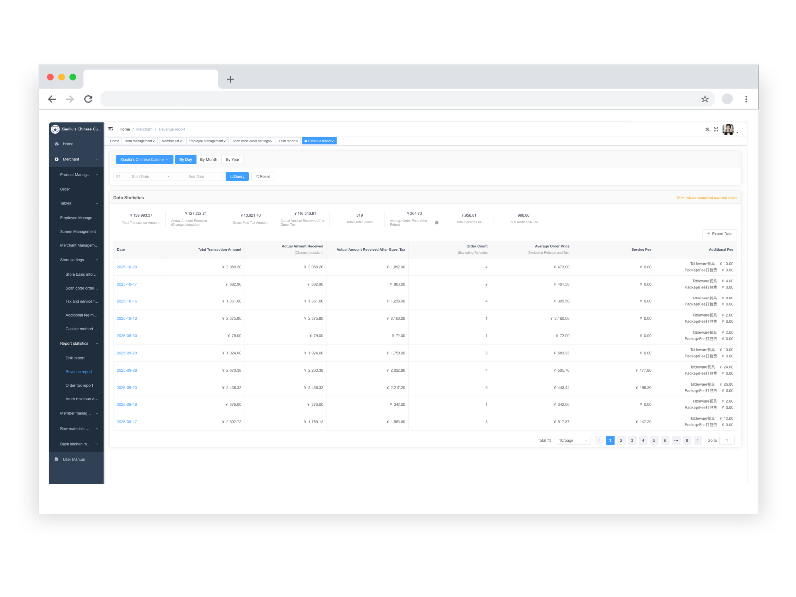 Report Export Functions