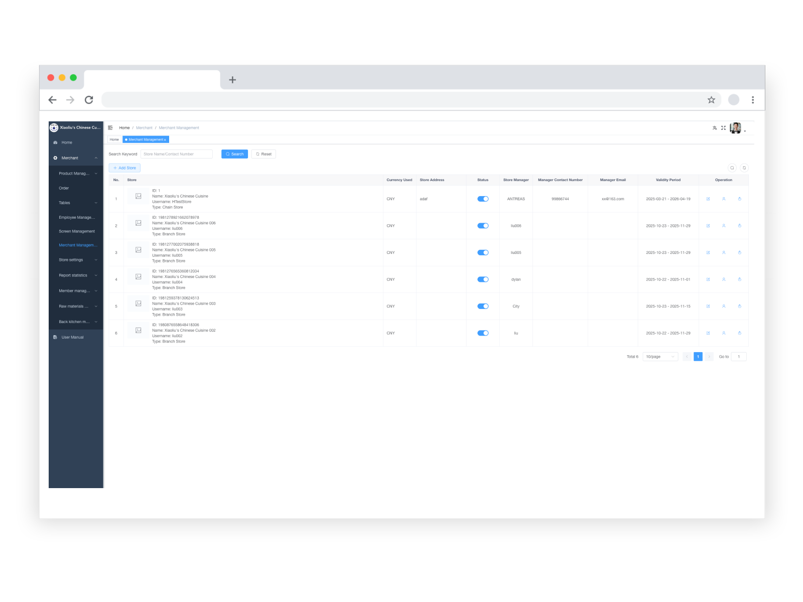 Multi-Store Centralized Management